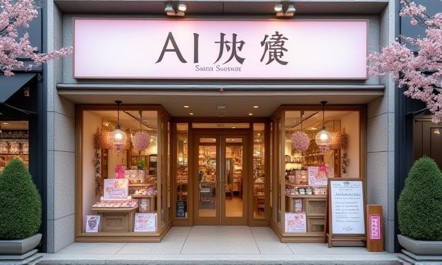 Sakura Souvenir 上野店舗外観と看板